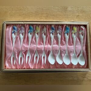 ⭐️NEW⭐️ Ceramic Party Fork & Spoon Set